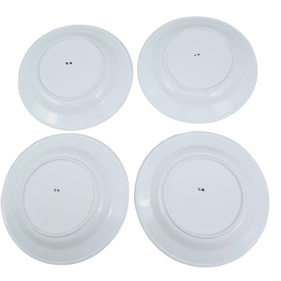 Chalice Melamine Red Geometric Asian Design Pattern Soup Salad Bowls – Set of 4 - Picture 3 of 16